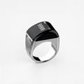 MyZikrRing QB702 Metal Tasbih Ring | High-strength zinc alloy, made for everyday dhikr. — Silver