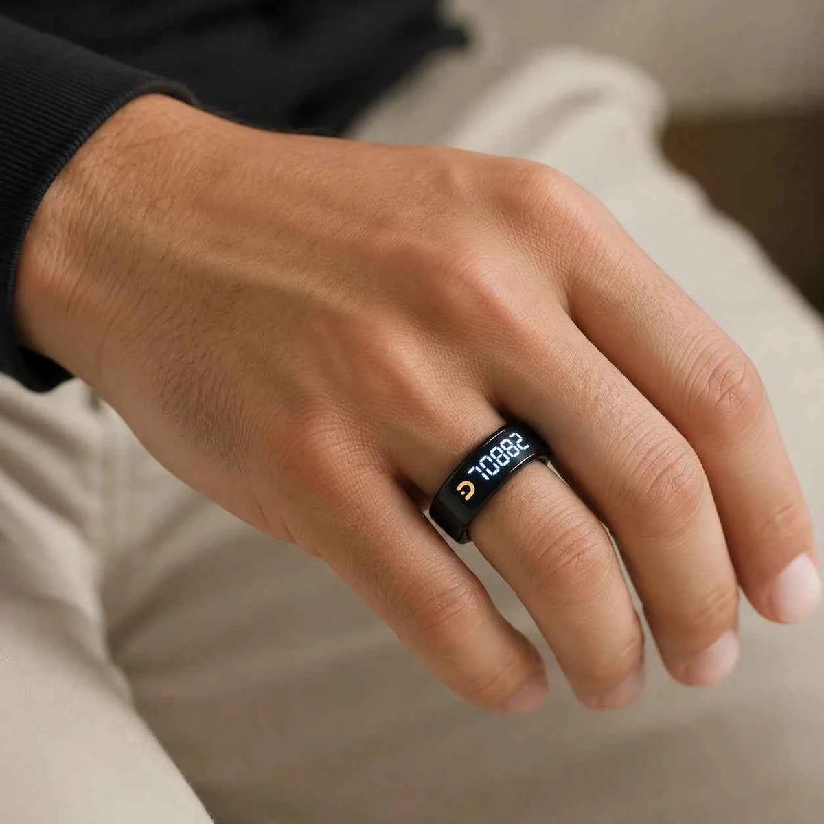 Smart Zikr Ring QB806 Pro | Health Tracking & Prayer Reminder