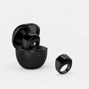 Zinc Alloy Smart Tasbeeh Ring QB702 | App Zikr Counter & Prayer Reminder