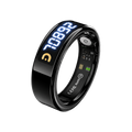 MyZikrRing QB806 Pro | Heart rate, SpO₂, sleep & HRV tracking in one ring. — Black