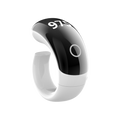 MyZikrRing SQ976 5-in-1 Tasbih Ring | Five sizing loops for a more flexible fit. — Clear